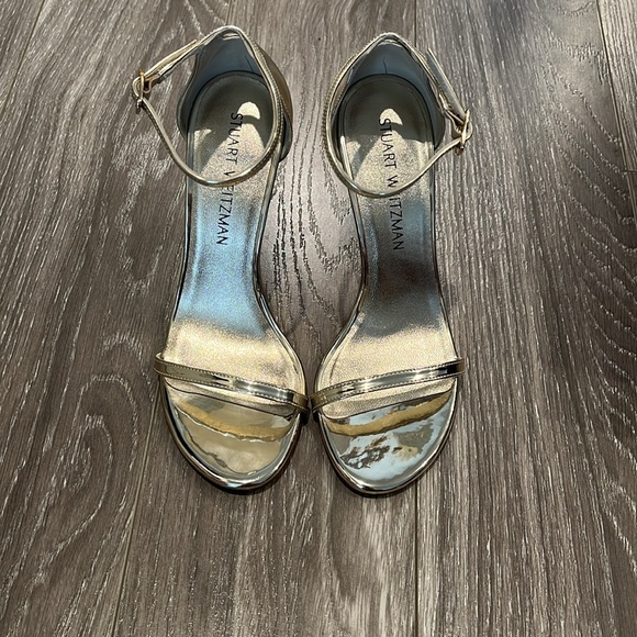 Stuart Weitzman Nudistsong Ankle Strap High-Heel Sandals - Picture 3 of 11